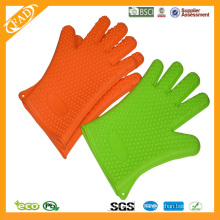 Promotion Top-Qualität FDA Standard Hitzebeständige Lebensmittel Grade Silikon Küche Kochen Handschuhe